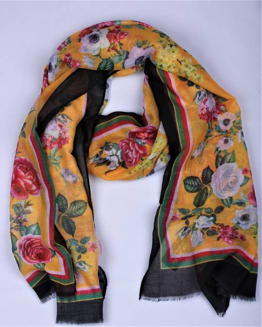 Alice & Lily printed scarf gold Style : SC/4807GLD